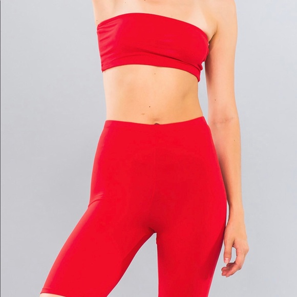 red biker short